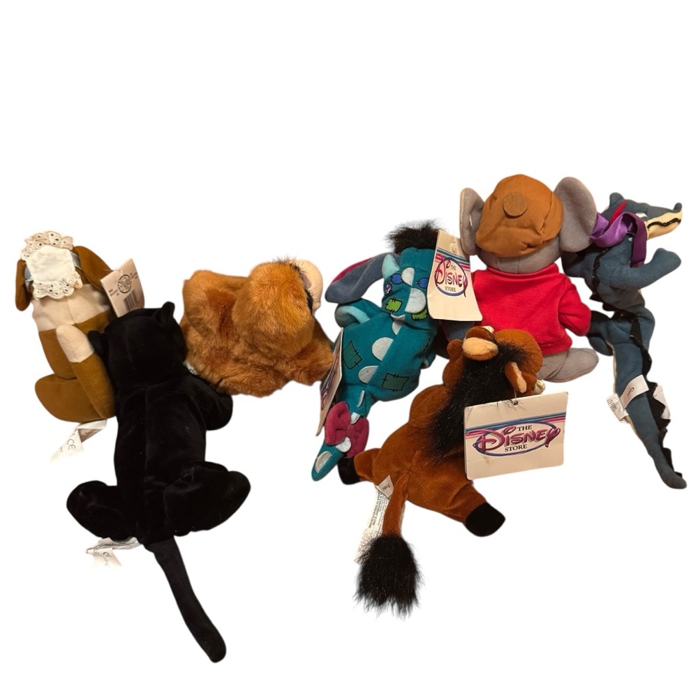 Vintage Disney store 90s Beanie Baby Style Plush Bundle Set - Picture 8 of 16